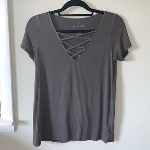Soft & Sexy American Eagle Gray T Shirt
